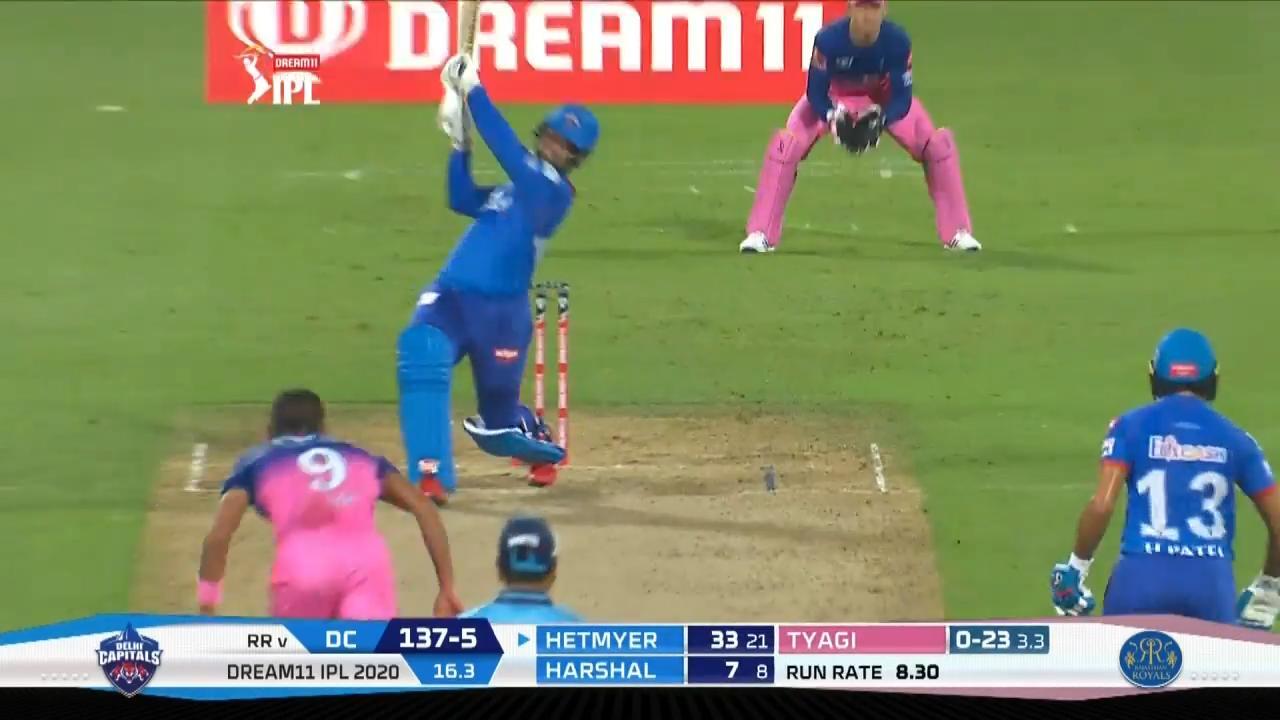 M23: RR vs DC – Shimron Hetmyer Six