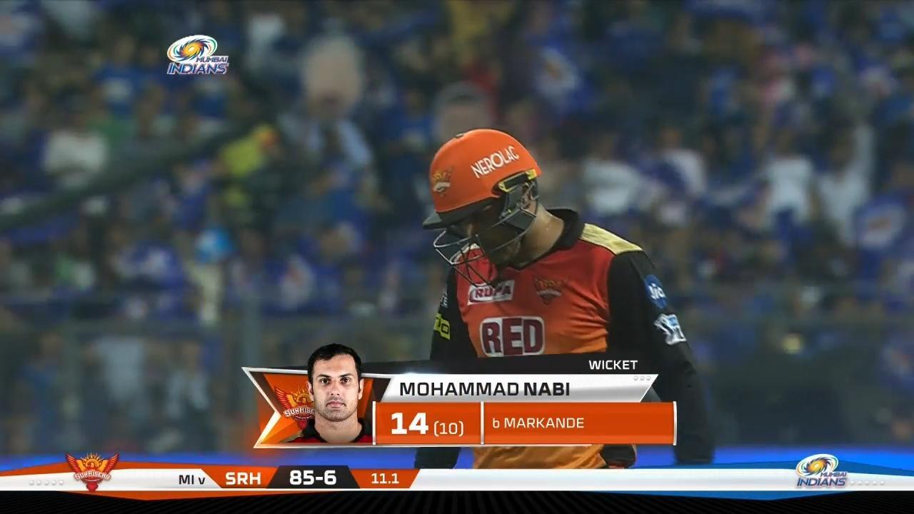 M23: MI vs SRH – Mohammad Nabi Wicket background