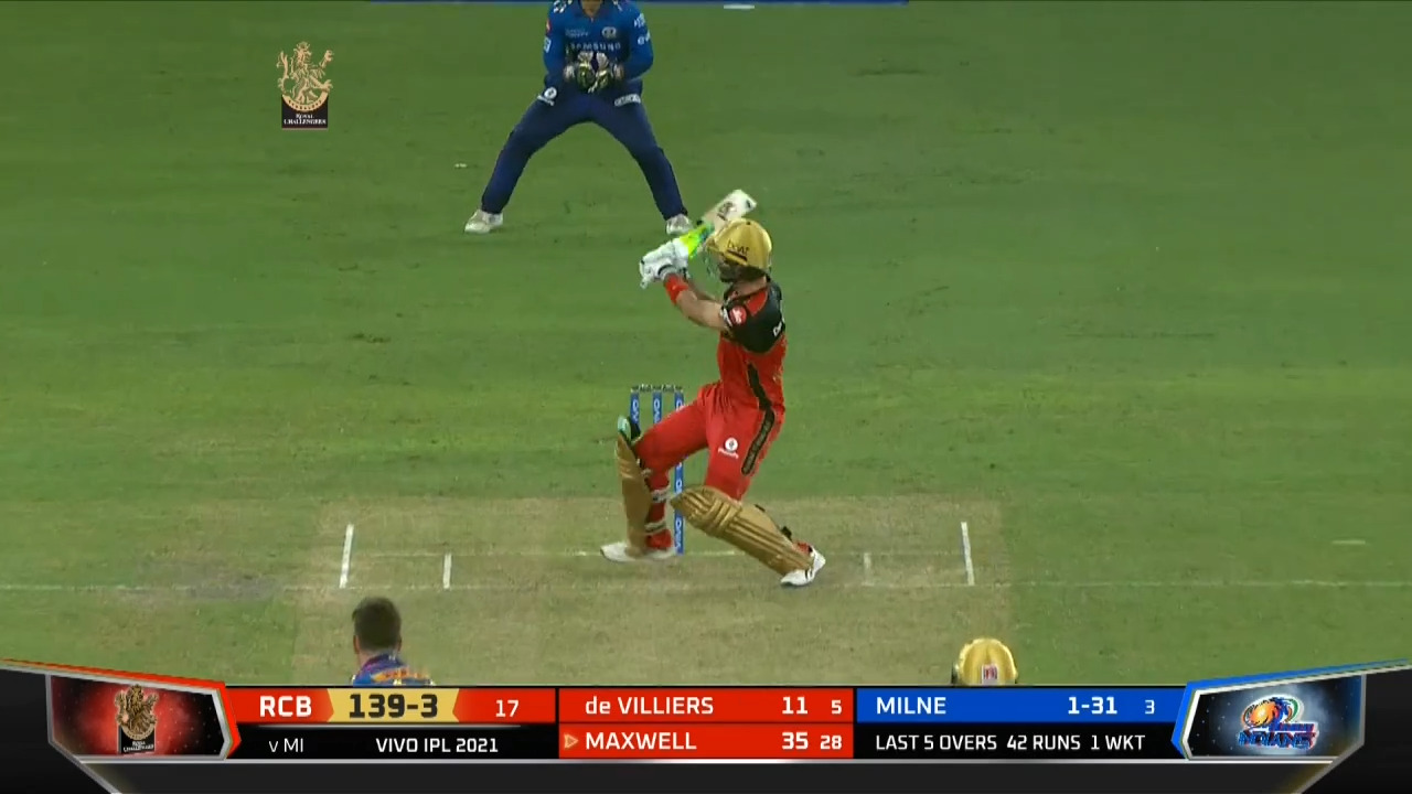 M39: RCB vs MI – Glenn Maxwell Six