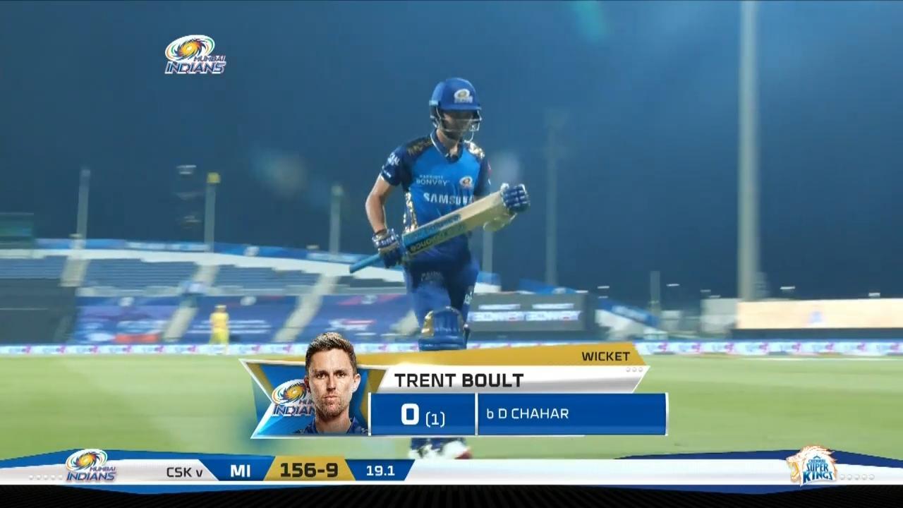 M01: MI vs CSK – Trent Boult Wicket