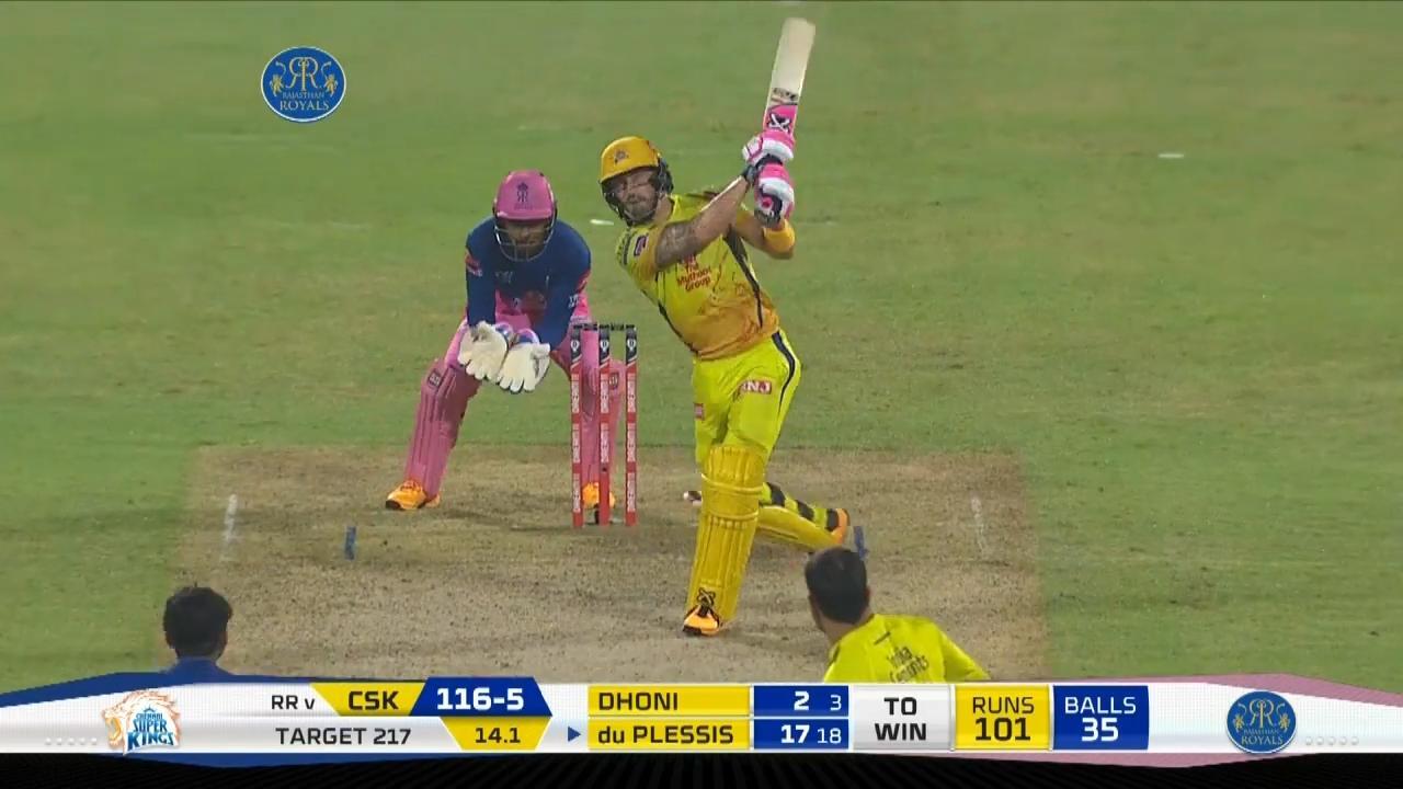 M04: RR vs CSK – Faf du Plessis Six