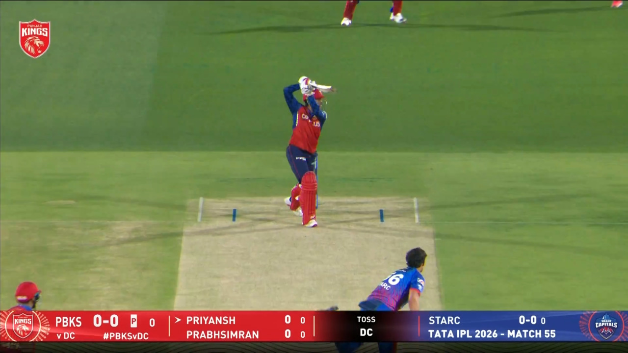 IPL 2026 M55: PBKS vs DC - Priyansh Arya Six