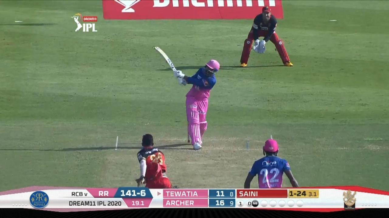 M15: RCB vs RR – Rahul Tewatia Six