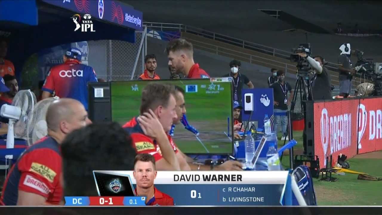 M64: PBKS vs DC – David Warner Wicket