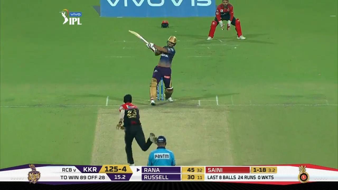 M35: KKR vs RCB – Nitish Rana Six