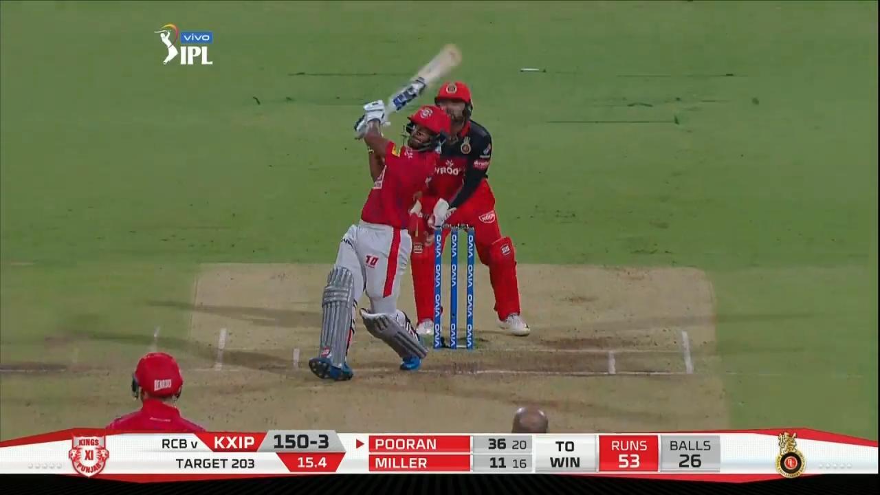 M42: RCB vs KXIP – Nicholas Pooran Six