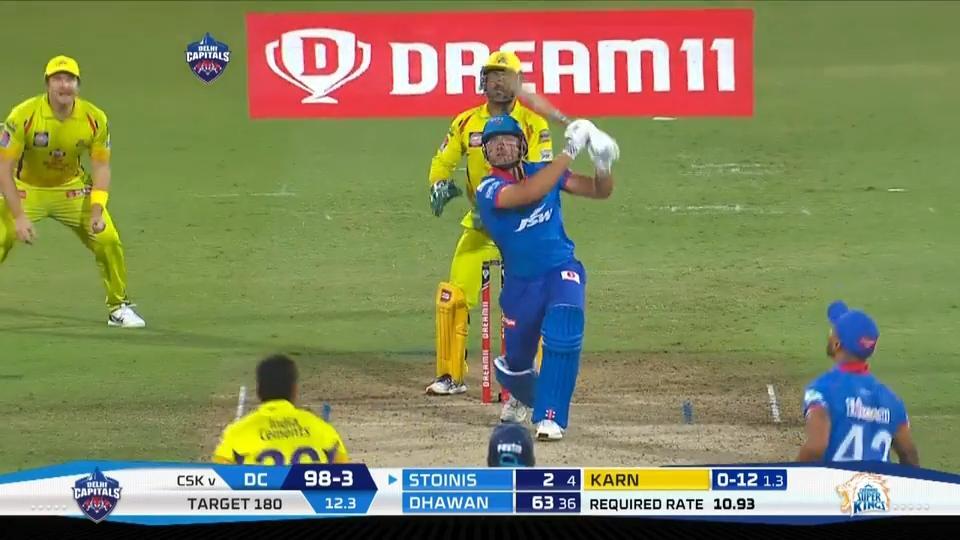 M34: DC vs CSK – Marcus Stoinis Six background
