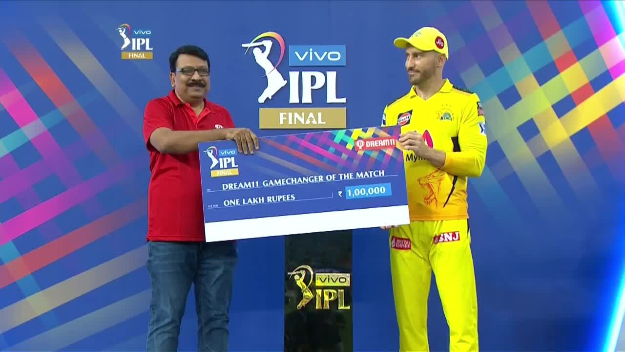 Final: CSK vs KKR – Dream11 GameChanger of the Match – Faf du Plessis