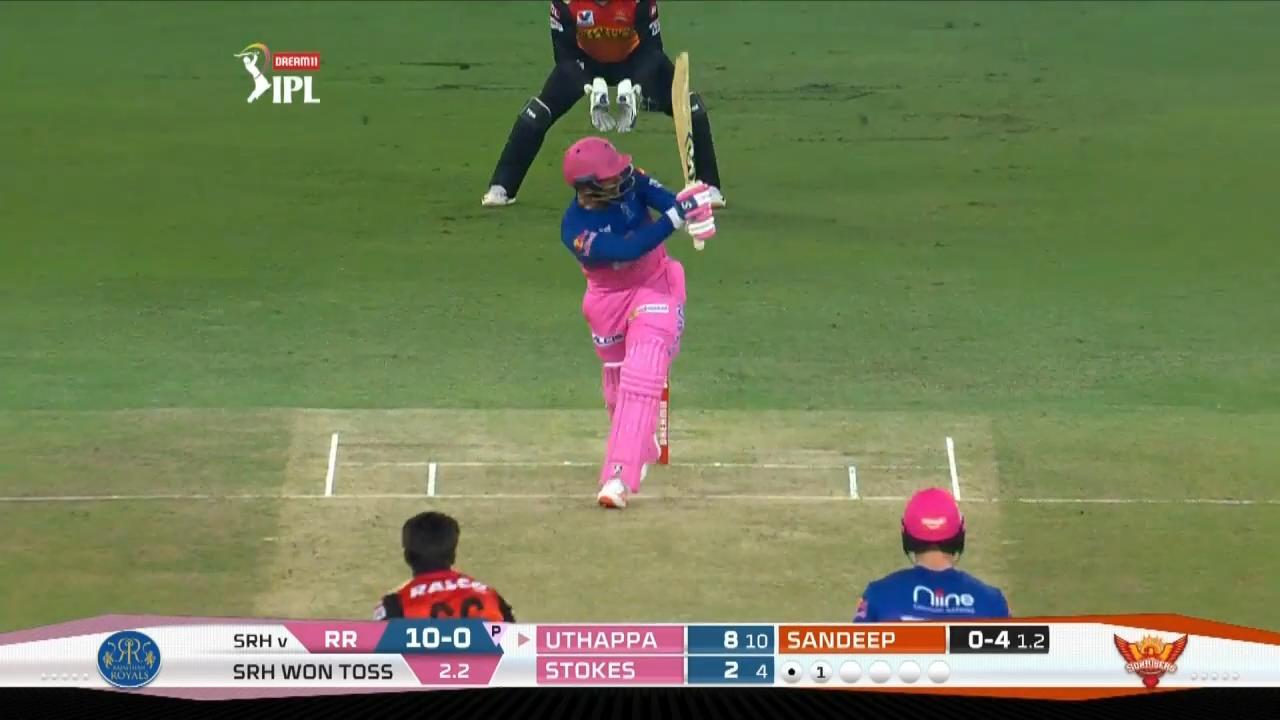 M40: RR vs SRH – Robin Uthappa Six