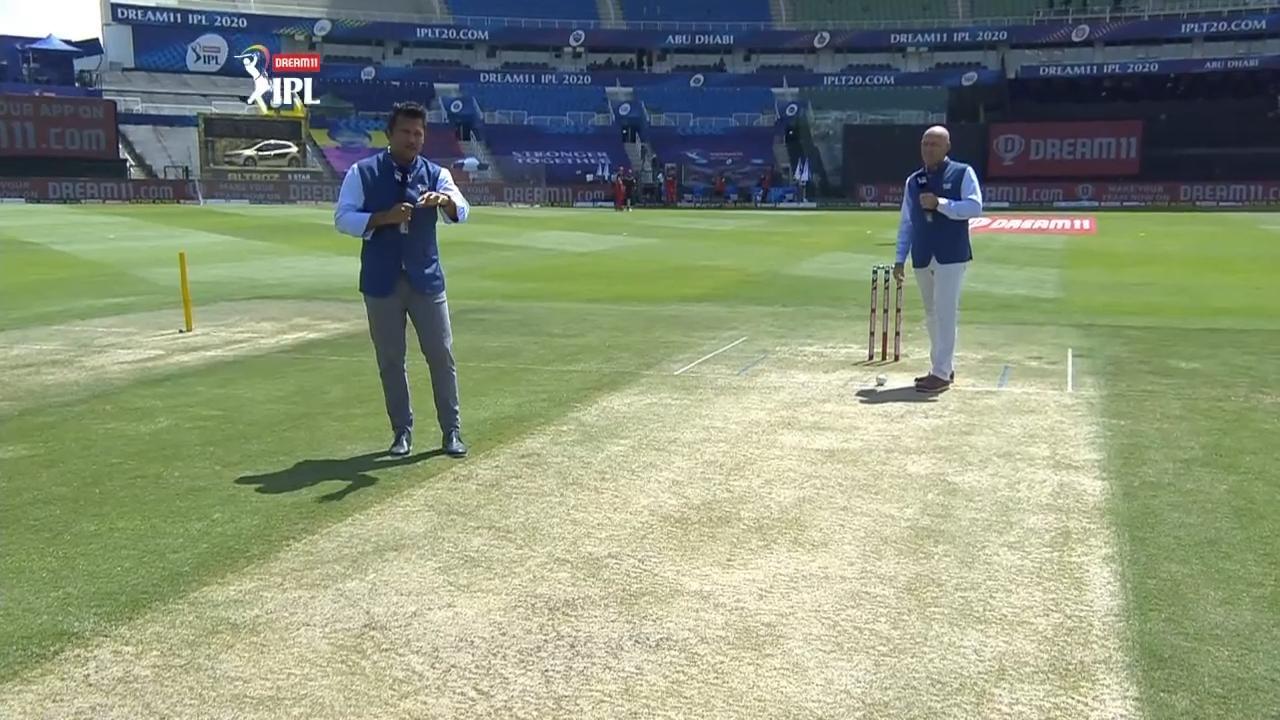 M15: RCB vs RR – Pitch Report background
