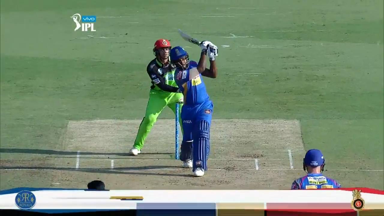 M11: RCB vs RR – Sanju Samson Six