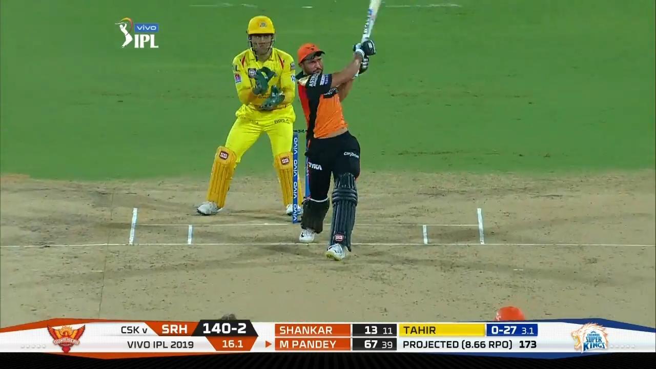 M41: CSK vs SRH – Manish Pandey Six