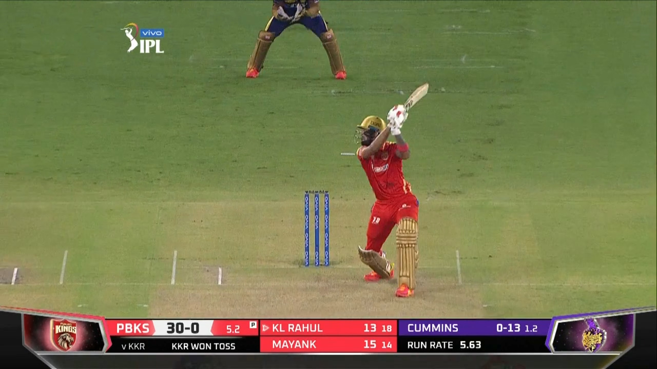 M21: PBKS vs KKR – KL Rahul Six