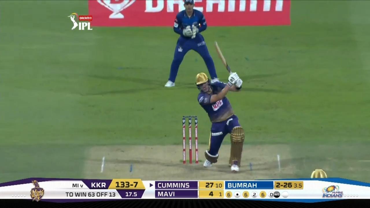 M05: KKR vs MI – Pat Cummins Six background