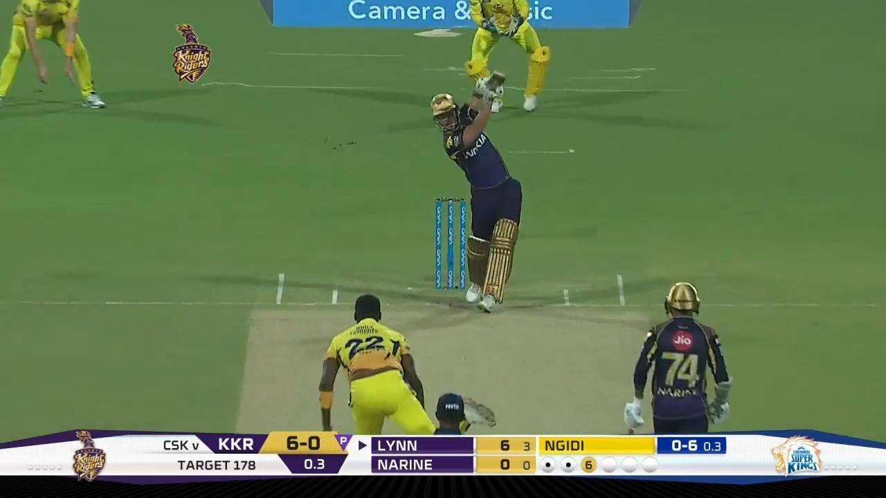 M33: KKR vs CSK – Chris Lynn Six