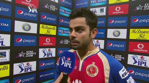 M18: KXIP vs RCB– Virat Kohli Interview background
