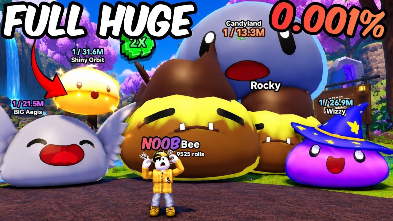 SLIME RNG | NOOB TO PRO | NO ROBUX | FULL HUGE MILLION TEAM!