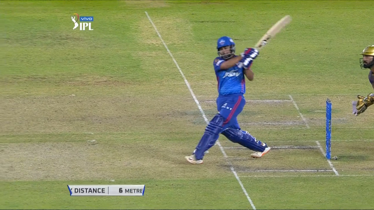 M25: DC vs KKR – Prithvi Shaw Six background
