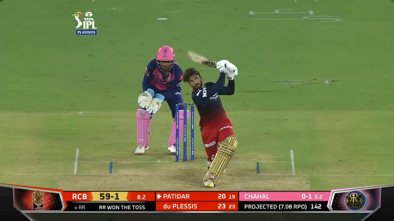 Q2: RR vs RCB – Rajat Patidar Six