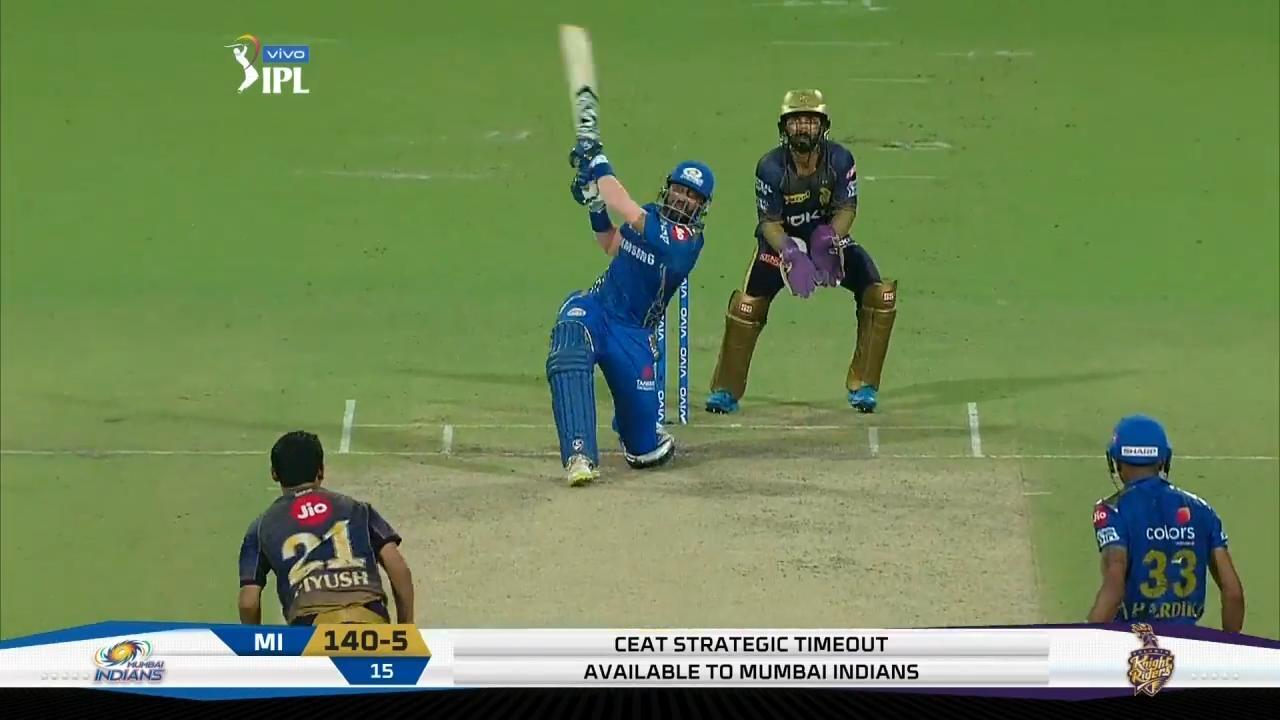 M47: KKR vs MI – Krunal Pandya Six