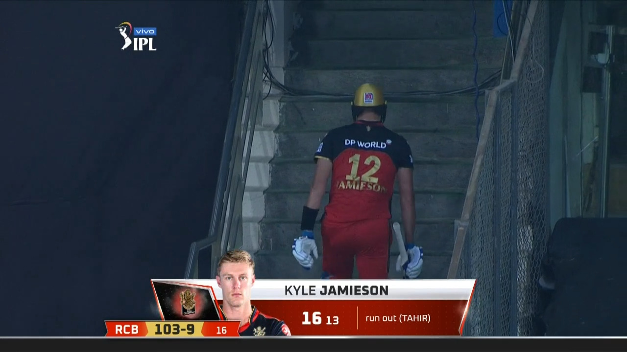 M19: CSK vs RCB – Kyle Jamieson Wicket