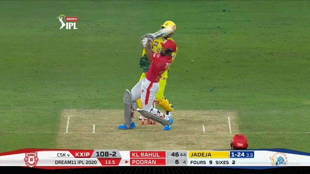 M18: KXIP vs CSK – Nicholas Pooran Six background