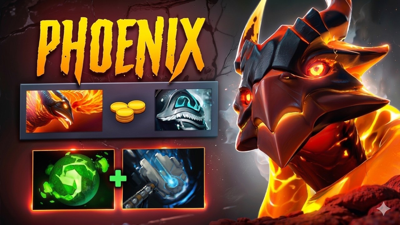 Valve Broke Phoenix in Patch 7.41c🔥🔥🔥25 Kills + Rampage | Dota 2 Gameplay background