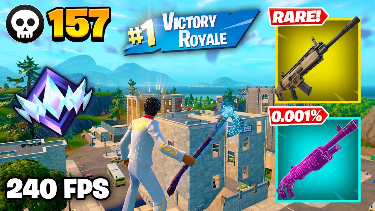 157 Elimination "RANKED RELOAD" Gameplay Wins (Fortnite Chapter 7 Keyboard & Mouse)
