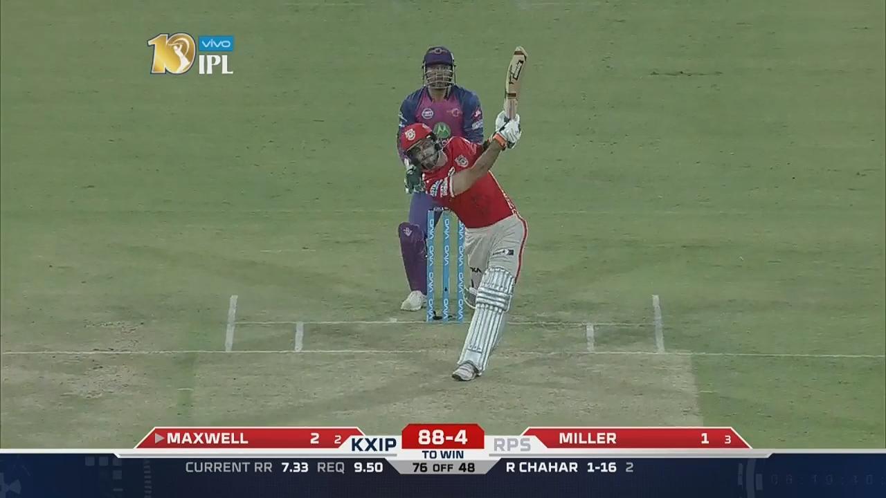 M4: KXIP vs RPS – Glenn Maxwell Six background