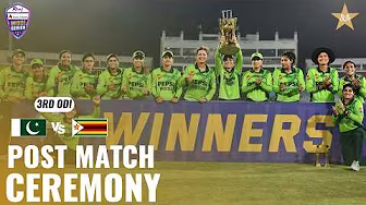 Post Match Ceremony | Pakistan Women vs Zimbabwe Women | Match 03 | ODI Series 2026 | M9H1K