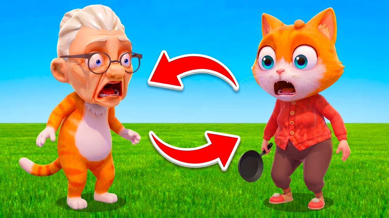 CAT and GRANNY Body Swap in Roblox! background