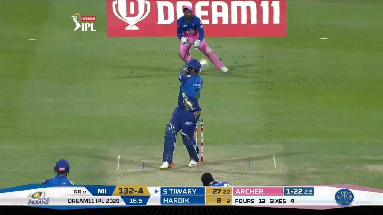 M45: RR vs MI – Saurabh Tiwary Six