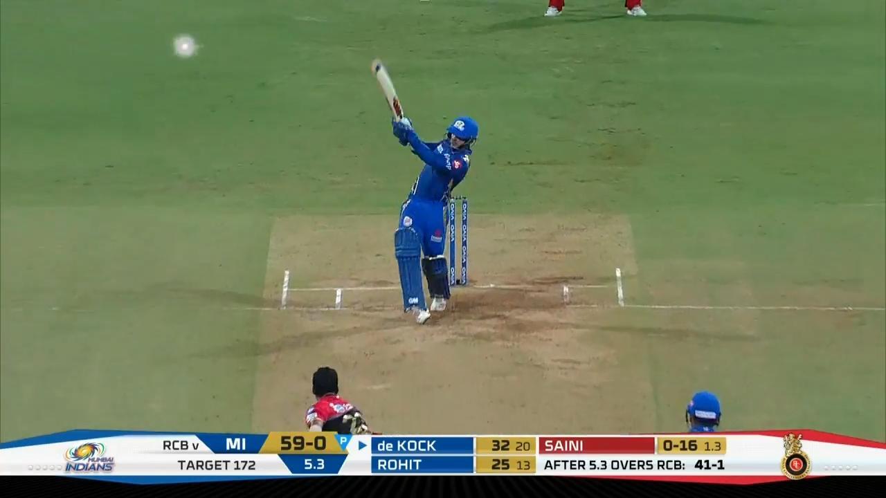 M31: MI vs RCB – Quinton de Kock Six