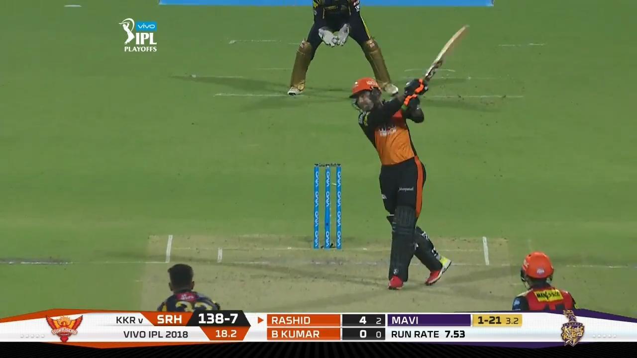 Q2: SRH vs KKR – Rashid Khan Six