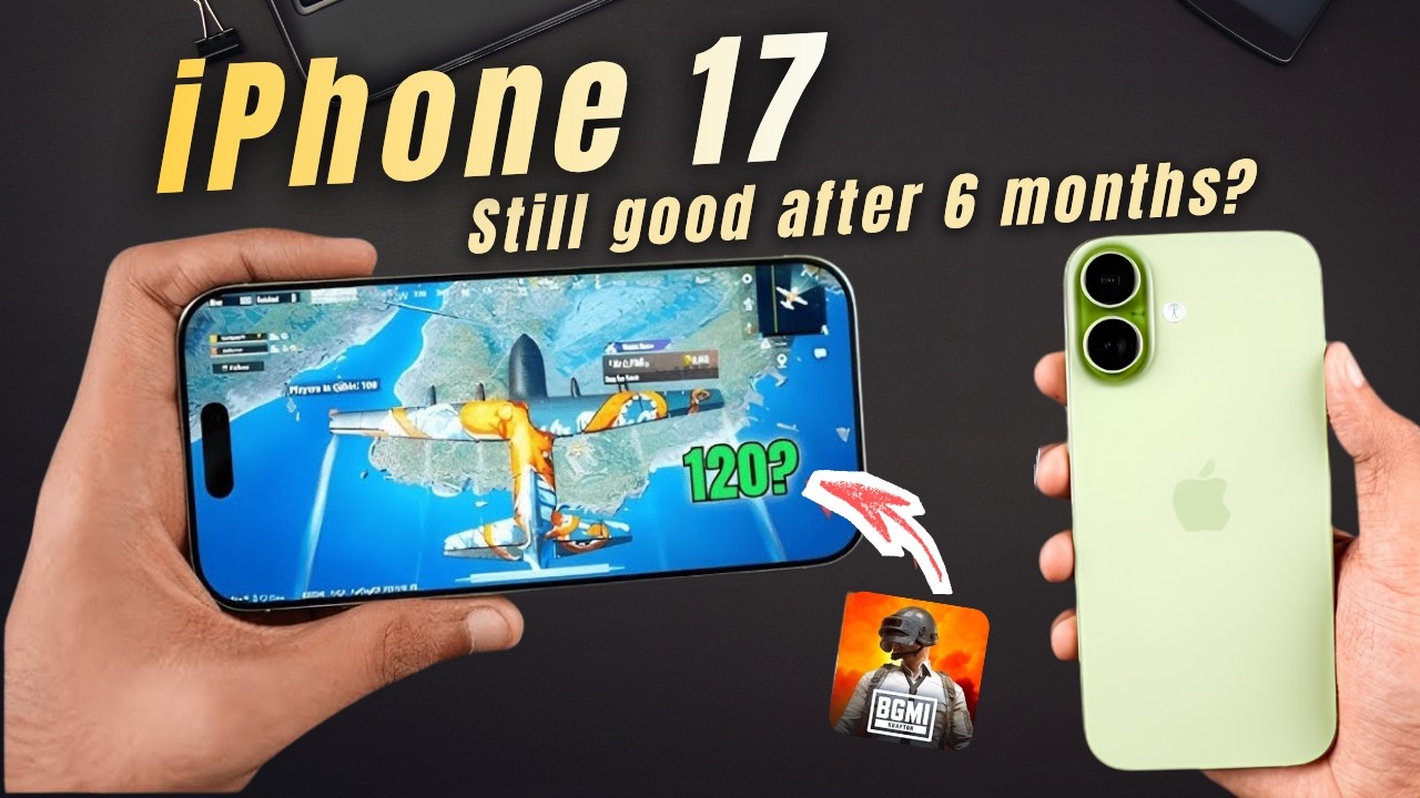 iPhone 17 BGMI Test After 6 Months 🔥 120 FPS Review | Still Worth It? background