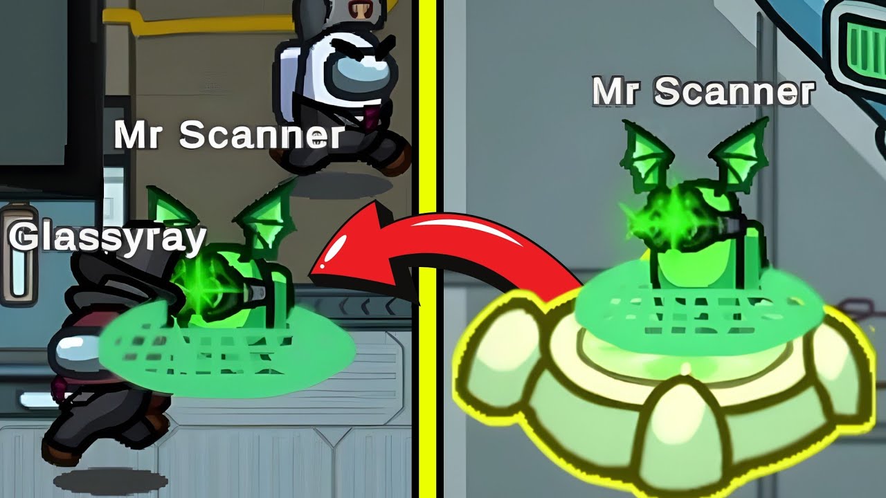 Among Us Medbay Scan Glitch Tutorial background