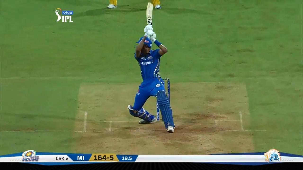 M15: MI vs CSK – Hardik Pandya Six background