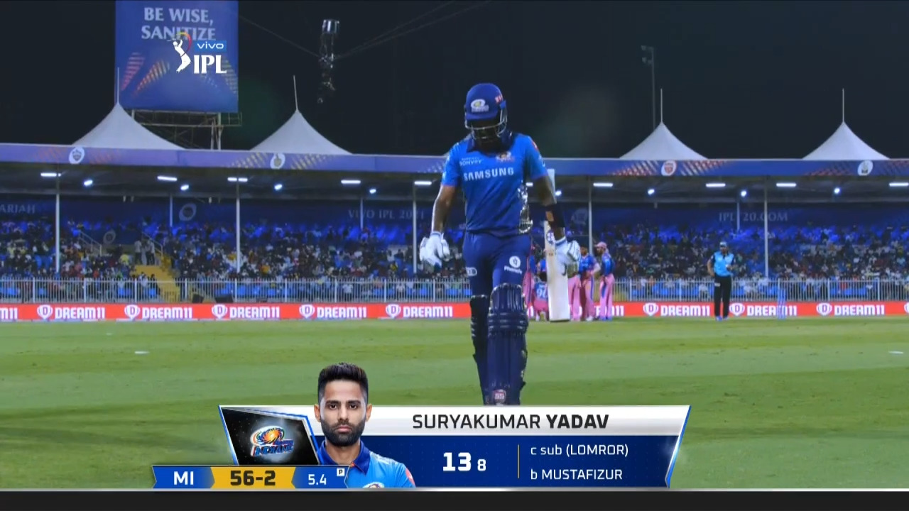 M51: RR vs MI – Suryakumar Yadav Wicket