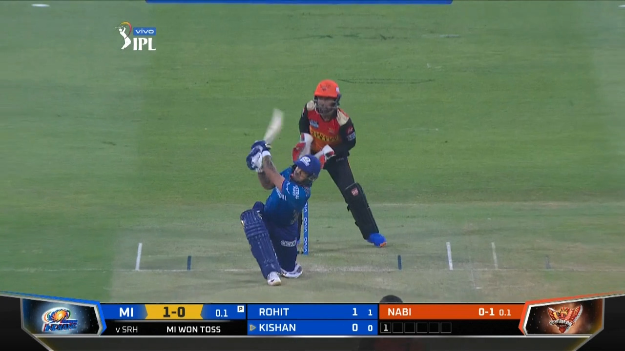 M55: SRH vs MI – Ishan Kishan Six