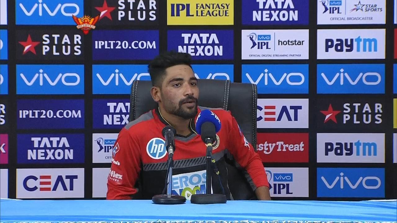 M39: SRH vs RCB – Press Conference – Mohammed Siraj
