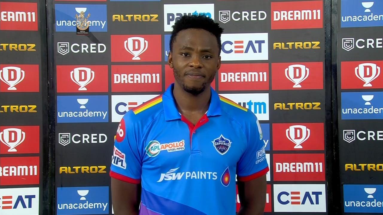 M19: RCB vs DC – Kagiso Rabada Interview background