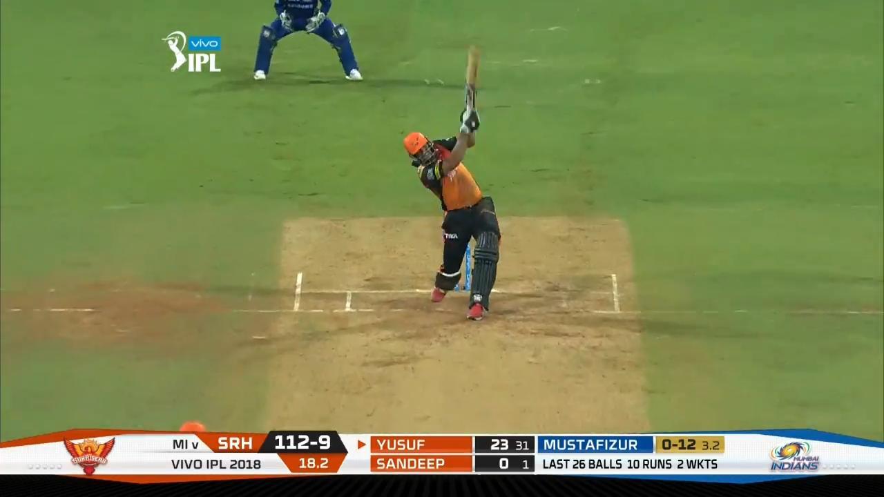 M23: MI vs SRH – Yusuf Pathan Six