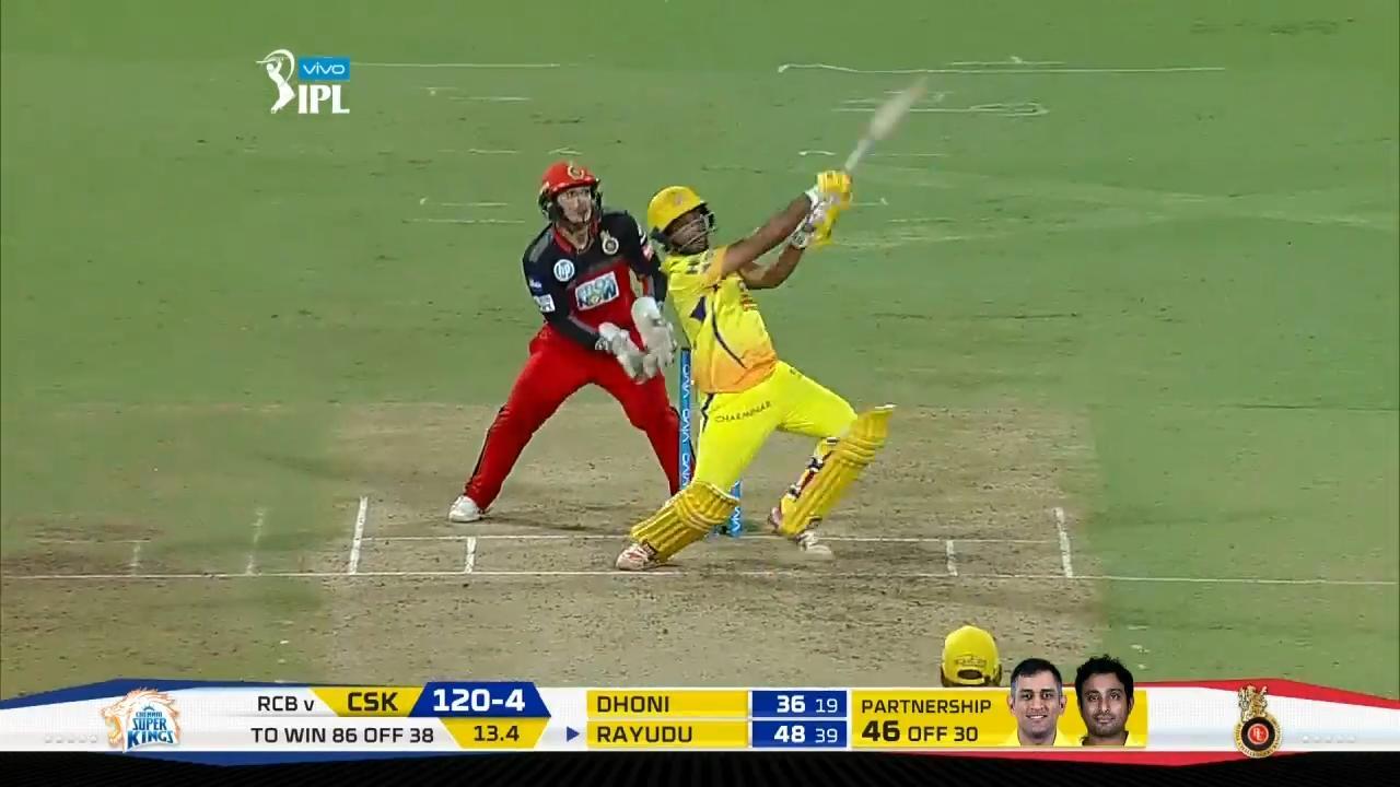 M24: RCB vs CSK – Ambati Rayudu Six