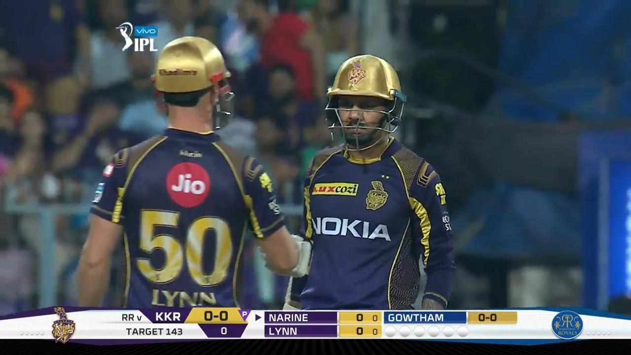 Up, up and away - Narine's 1st over blitz