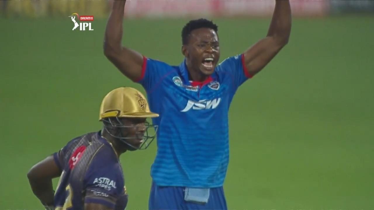 Rabada wins battle with Russell
