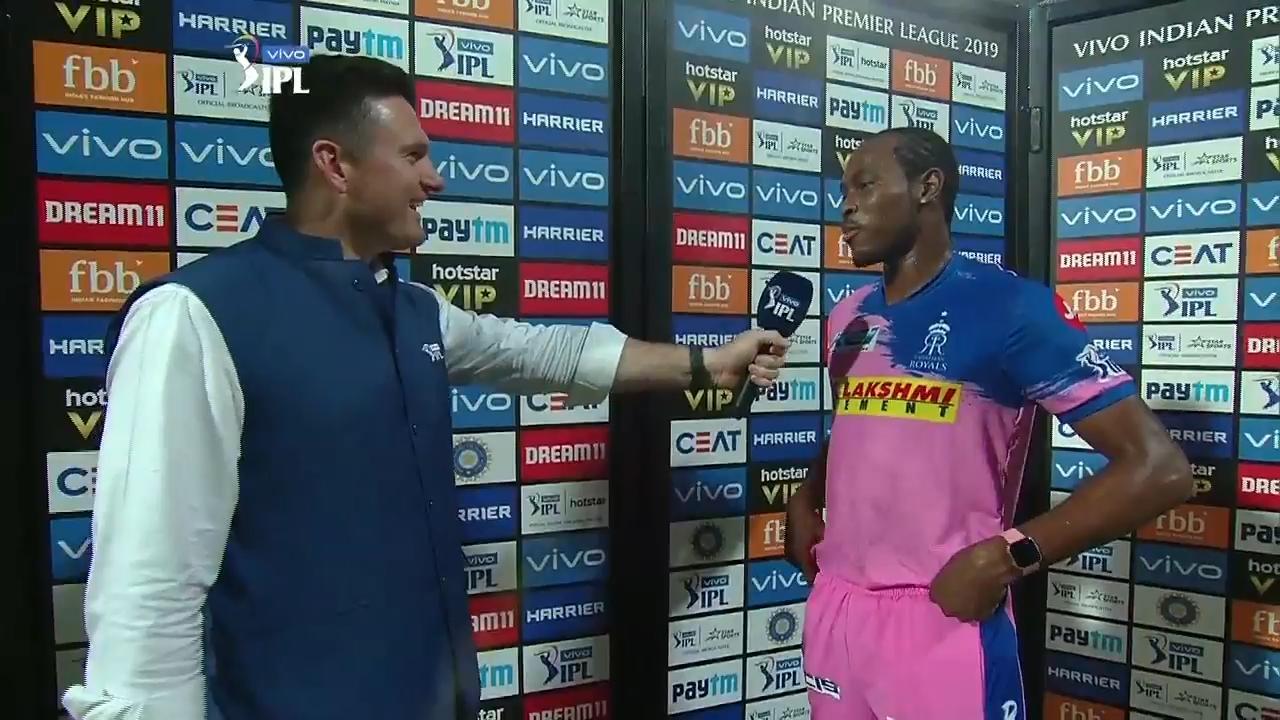 M43: KKR vs RR – Jofra Archer Interview