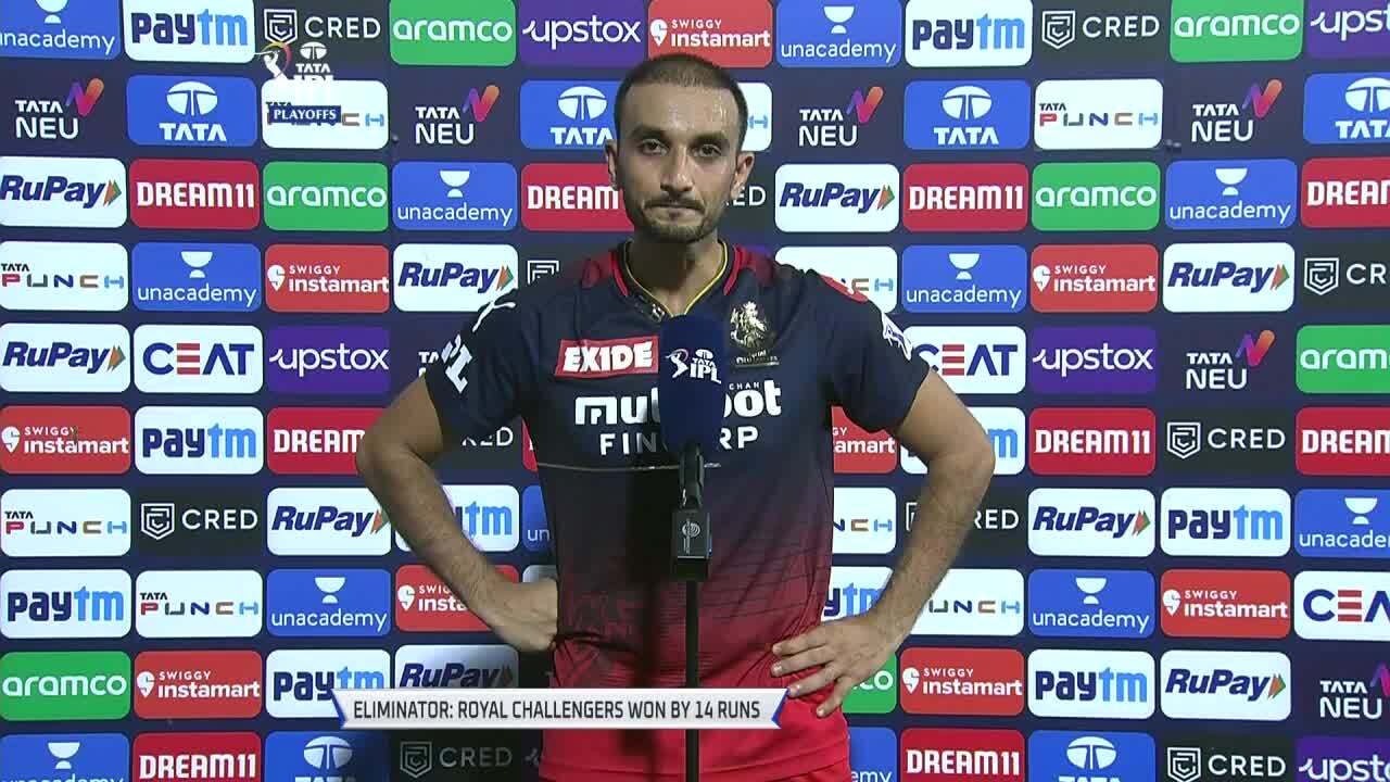 Eliminator: LSG vs RCB – Harshal Patel Interview background