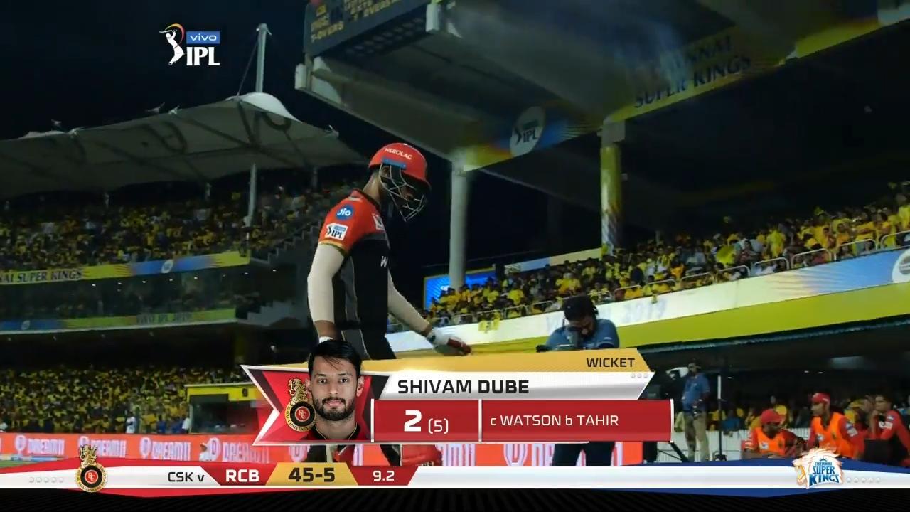 M01: CSK vs RCB – Shivam Dube Wicket