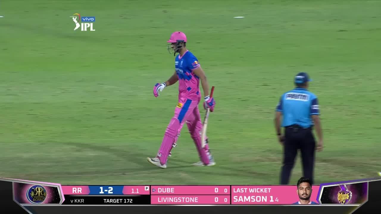 Total confusion: Dube walks in, walks out and finally bats background