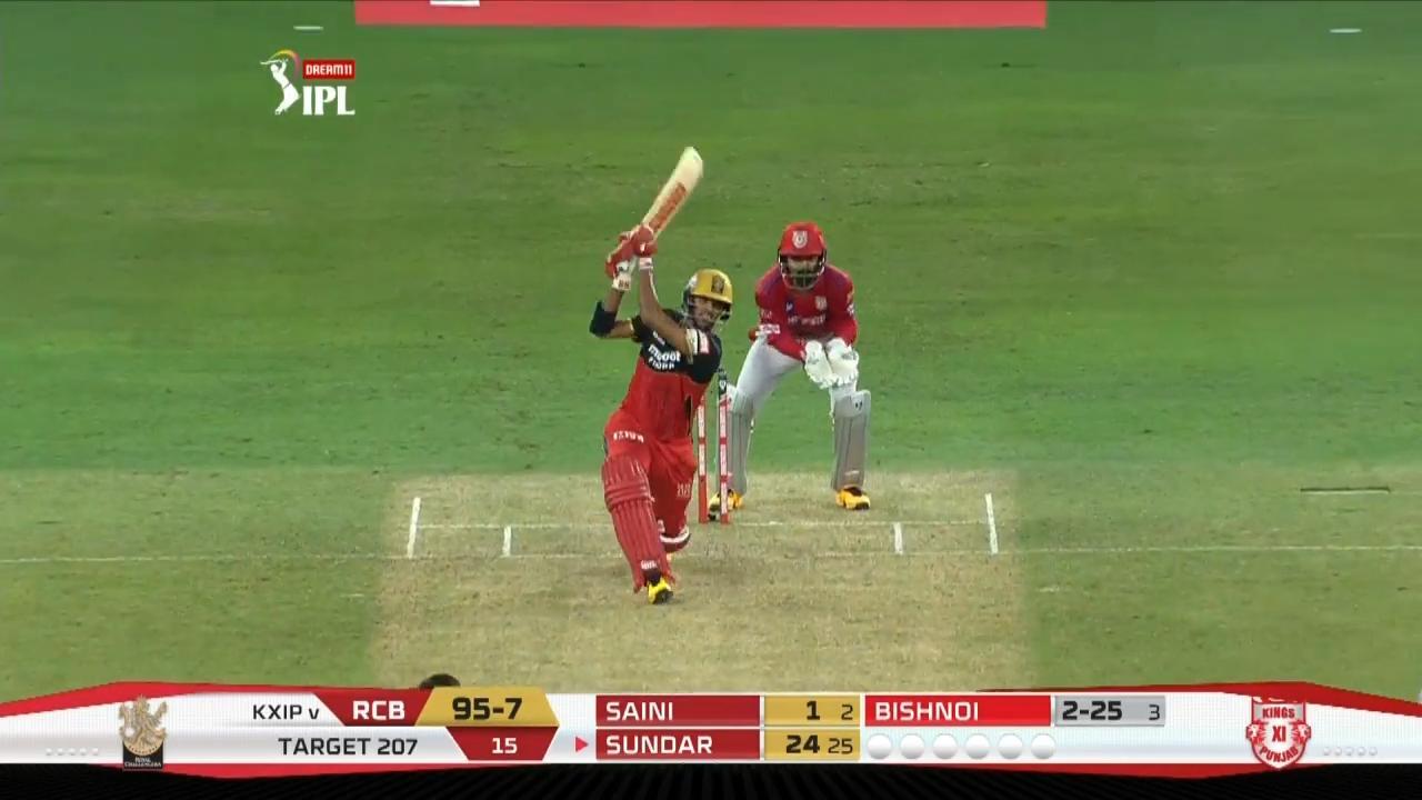 M06: KXIP vs RCB – Washington Sundar Six